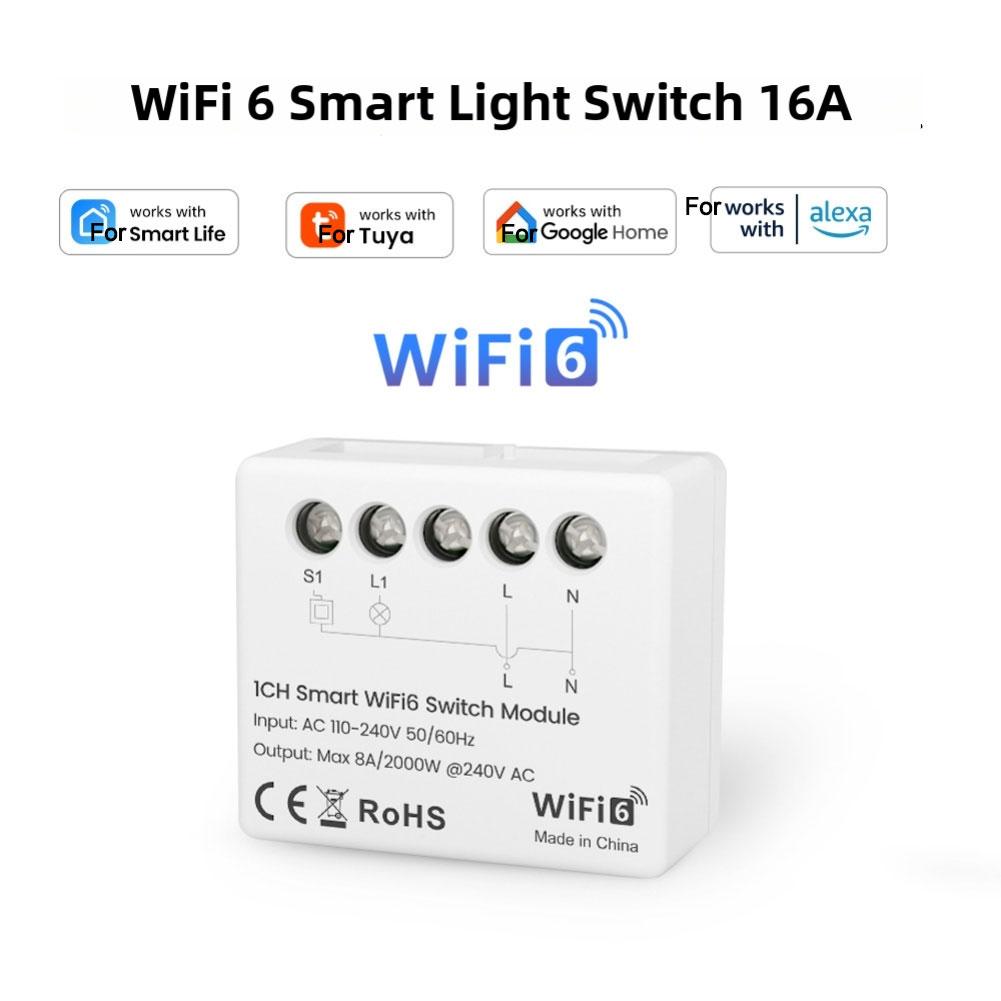 Compact Smart WiFi OnOff Switch with Remote Functionality and Reliable Signal Relay for Extended WiFi Coverage