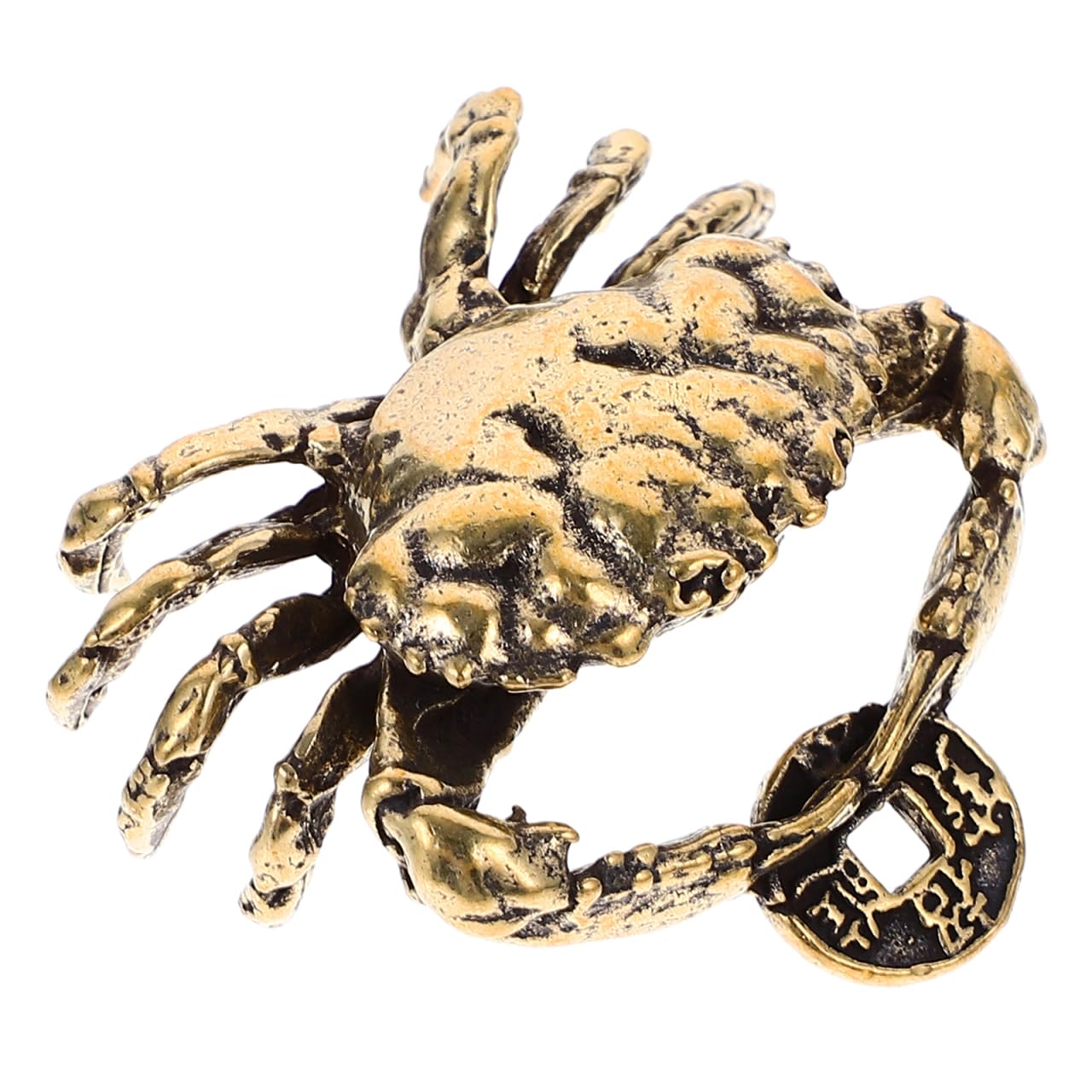 

Amosfun Antique Crab Figurine, Brass Craft, Desktop Ornament, Retro Gold, Small, Stylish, Auspicious Ornament, Home Decor, Office, Gift, Aquarium,
