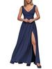 2026 Sommer Einfarbig Ärmellos Tailliertes Maxikleid Abendkleid