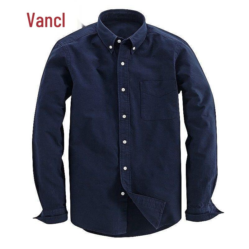 VANCL Men's Oxford Cotton Button-Down Long Sleeve Shirt