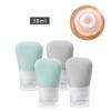 Travel Silica Gel Squeeze Bottle Portable Shampoo Shower Gel Lotion Container for Cosmetics Toiletries