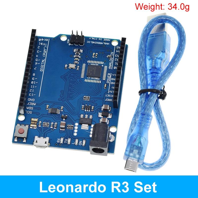 TZT Leonardo R3 Atmega32u4 Microcontroller Development Board With USB Cable Compatible For Arduino DIY Starter Kit