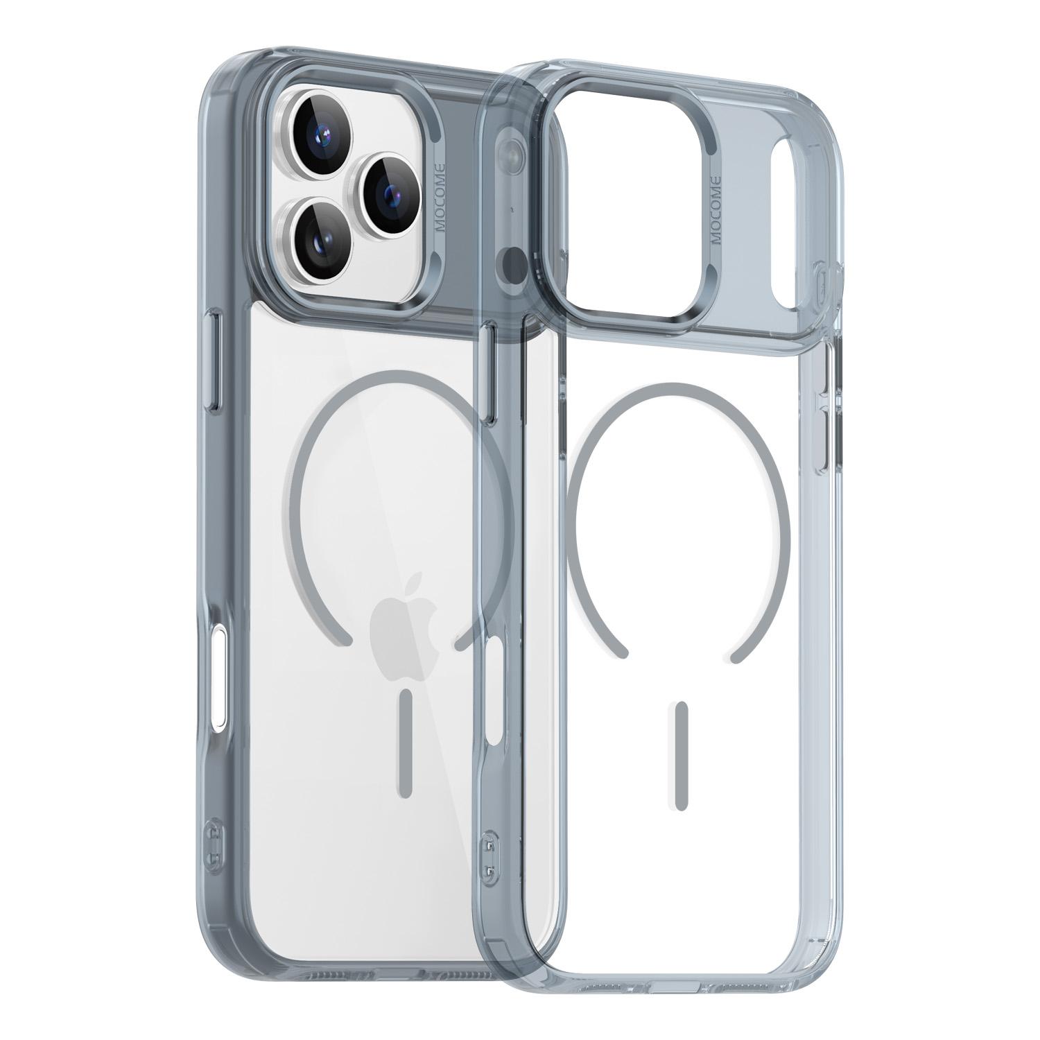 

Новый цвет Прозрачный Противоударный Чехол для телефона MagSafe для iPhone 17 17Pro 17 Air 17 Pro Max Магнитная Беспроводная Зарядка Чехол iPhone Air серый