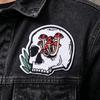 10Pcs Punk Skull Iron On Patches for Clothing - Gothic Headphone Mushroom Embroidered Patches On Clothes Jackets DIY Decor