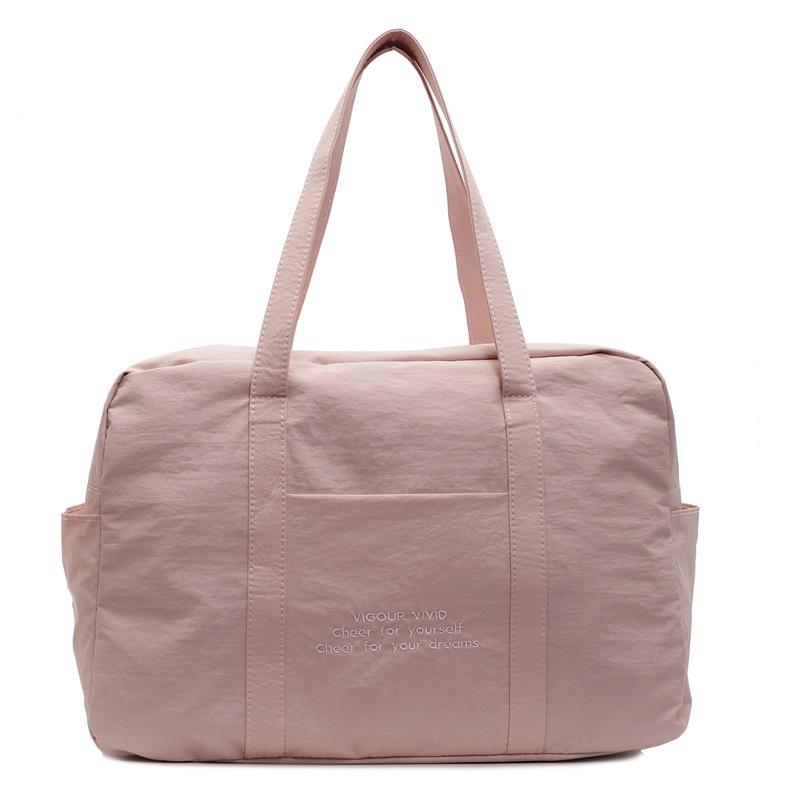 Short trip bag New large-capacity yoga fitness sports bag Dry and wet separation Business trip luggage розовый