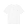 Polo Gładki bawełniany dzianinowy T-shirt Dziecięce topy Biały 323925323-005