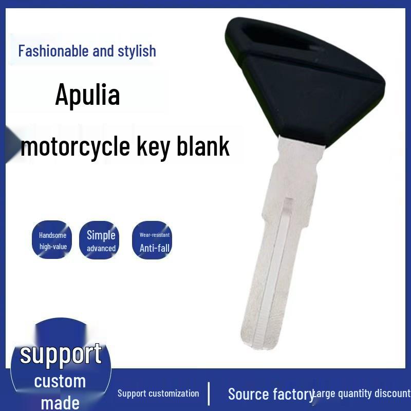 

Aprilia 1000/RSV4/RS125 Motorcycle Key Blank with Transponder Slot GPR150 Black 03