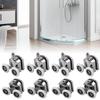 Aluminum Zinc Zinc Alloy Sliding Door Rollers 23/25mm Replacement Rollers Door Wheels  Bathroom Installation