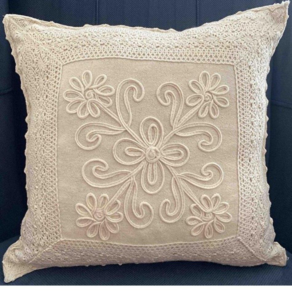 2 Stück handgefertigte authentische Kissenbezüge aus Baumwolle