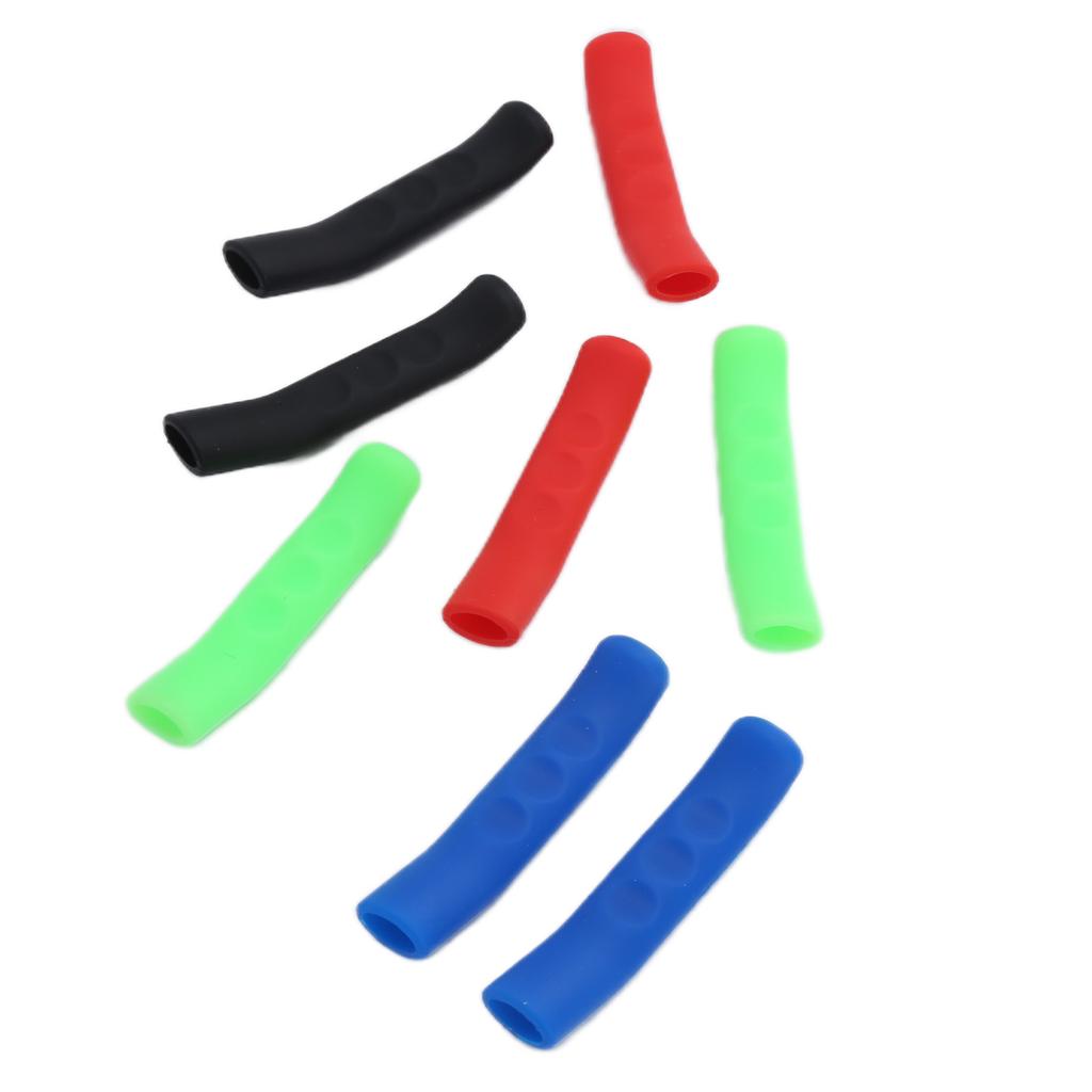 4 Pairs Brake Lever Protective Cover Anti Slip Silicone Sleeve for Mountain Road Bike