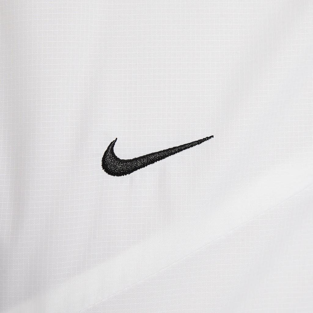 Nike Sportswear Swoosh Windrunner Loose Fit Comfortable Casual Long Sleeve Jacket Women Jackets White Black HJ1183