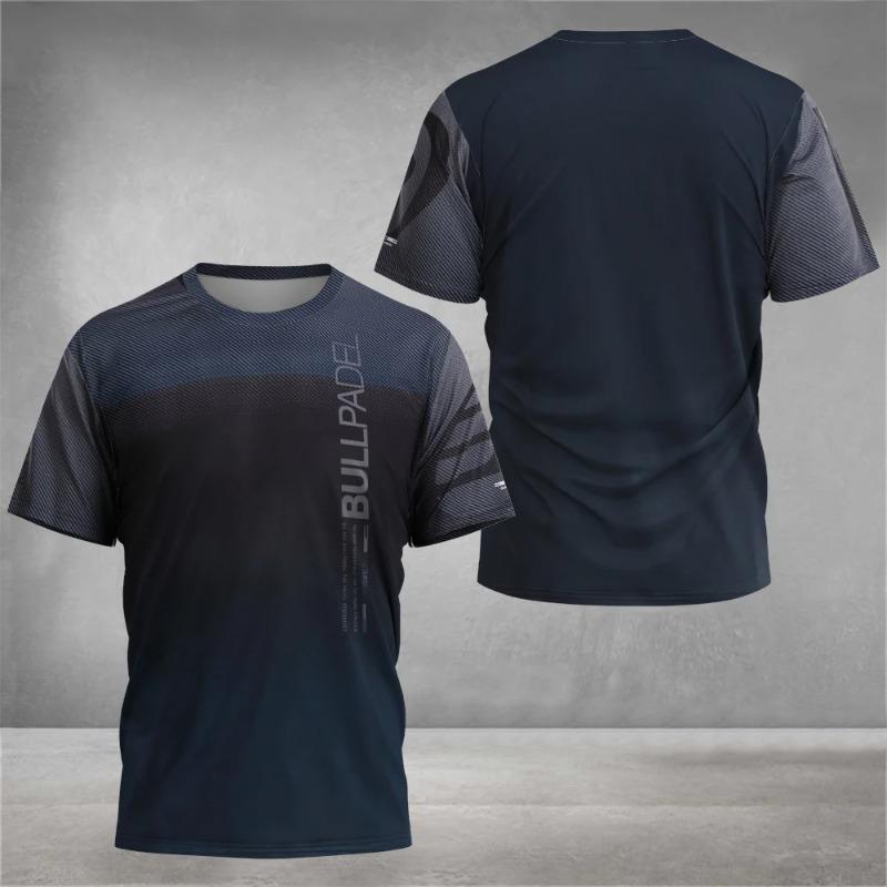 T-shirt da uomo stampata in 3D Traspirante ad asciugatura rapida Top sportivo Manica corta Girocollo Pullover Top casual