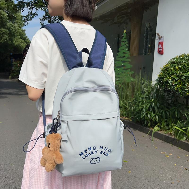 Ученики младших классов средней школы школьный рюкзак письмо большой емкости рюкзак — фото 4