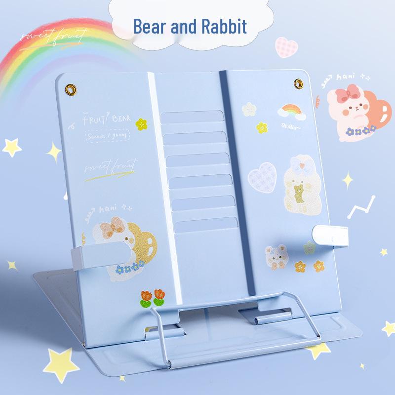 Height-Adjustable Children s Reading Stand - Retractable and Foldable Design
