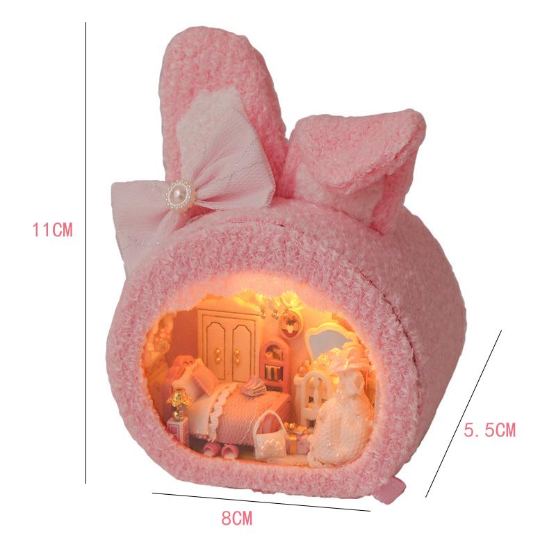 

Міні-ляльковий будиночок Мініатюри DIY Ляльковий будиночок Мініатюри Maison sylvanian Будинок ляльок Дитячий День народження Різдво r Подарунки