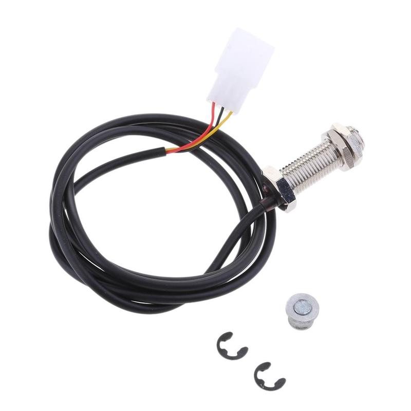 Motorbike Speedometer Tachometer Gauge Digital Sensor Cable with 2 Magnets