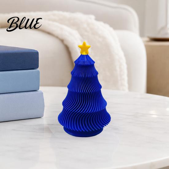 Pocket-sized Sensory Toy 3D Printed Christmas Tree Fidget Toy Lightweight Mini Desktop Ornament