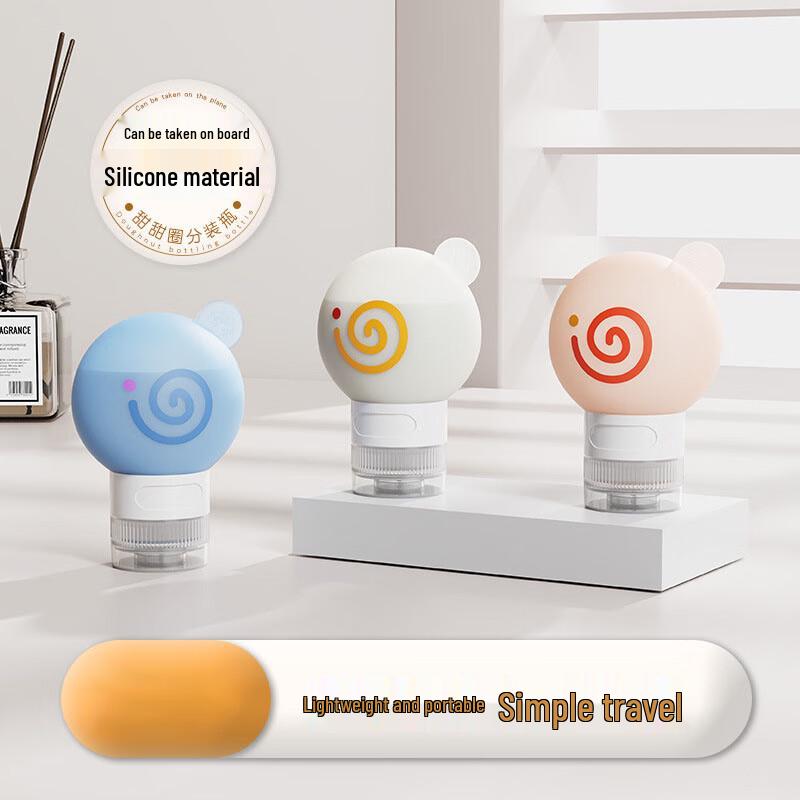 Sweet Donut Silicone Travel Dispensing Bottles - 5-Pack