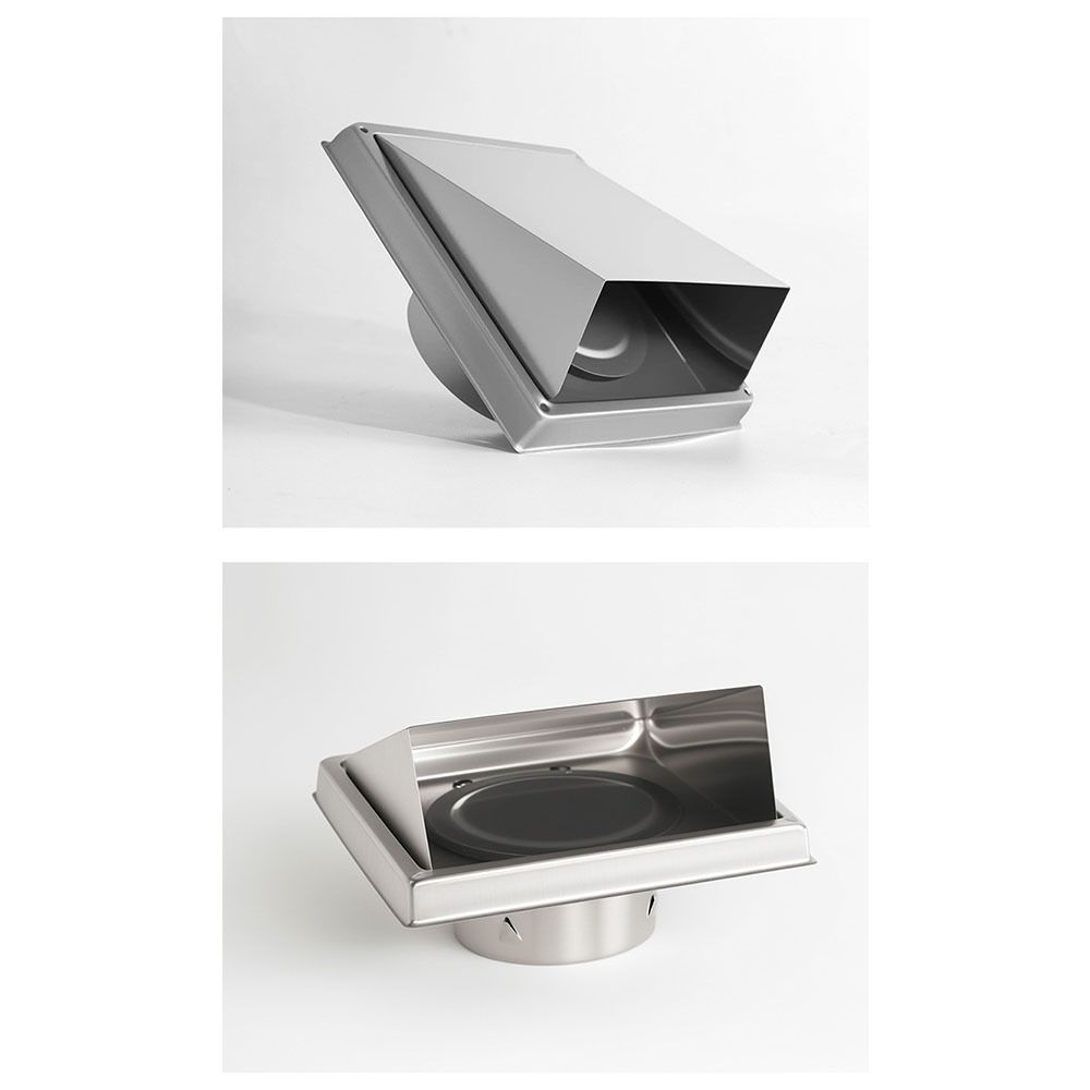 Stainless Steel Air Vent Black/Silver Ventilation Outlet Durable Ducting Cover Air Extraction