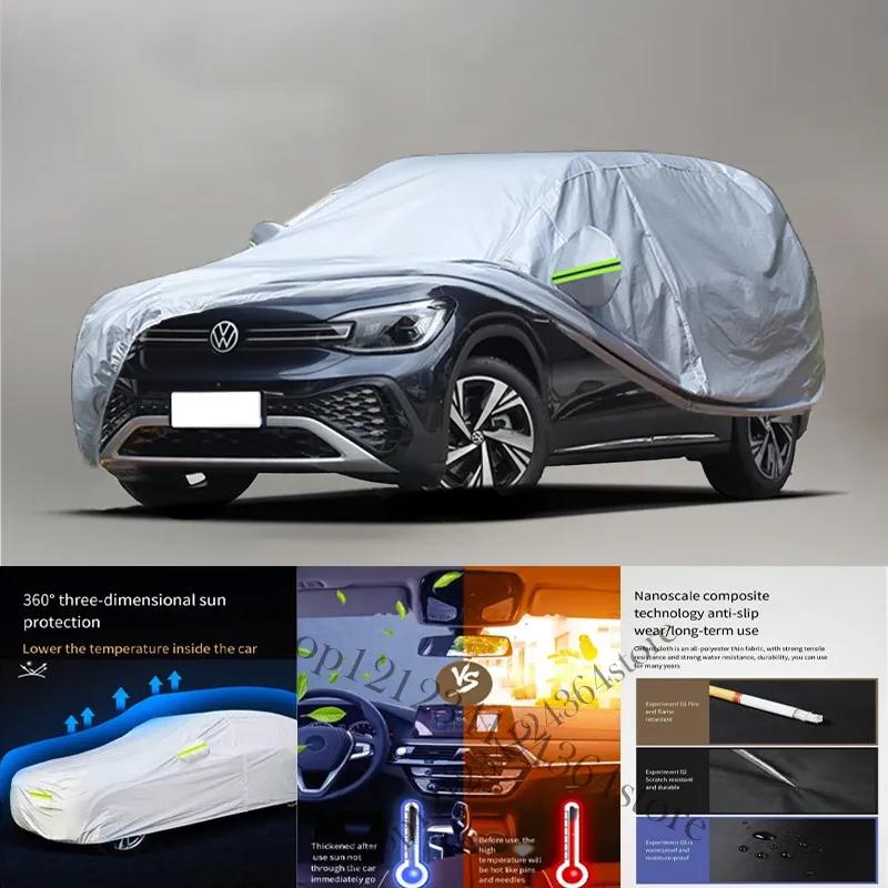 For Volkswagen ID.6 CROZZ fit Outdoor Protection Full Car Covers Snow Cover Sunshade Waterproof Dustproof Exterior Car cover