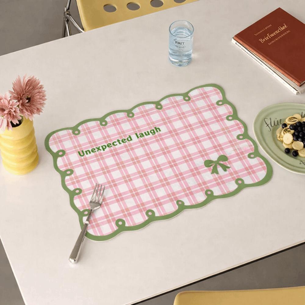 

New Dopamine Placemats Water-Absorbing Heat Insulation Table Mat Anti-slip Oil-Absorbing Coaster Table Decoration Accessories