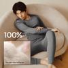 HLA Men's Pure Cotton Antibacterial Thermal Underwear Set