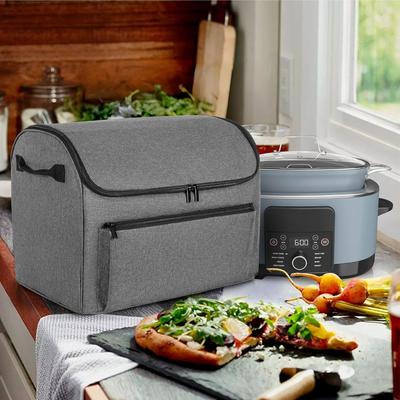 Capa de Poeira Compatível com Foodi Possible Cooker Pro 8 em 1 Panela Lenta Poliéster Portátil Bolsa de Transporte para Panela Lenta para Viagem