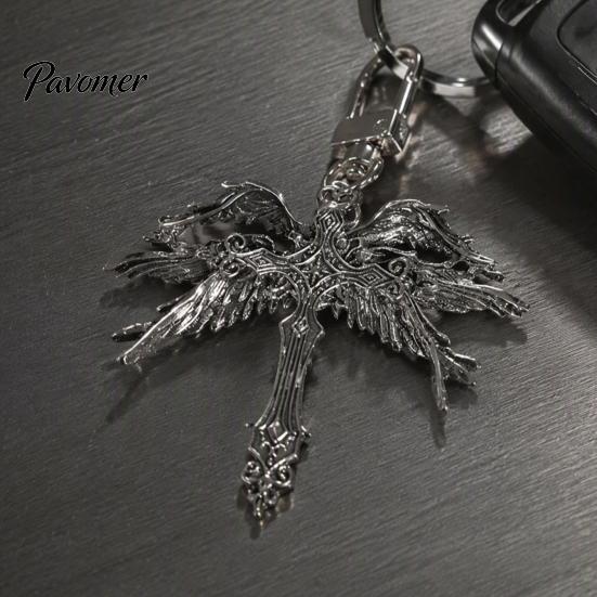 Dainty Alloy Necklace for Women Vintage Six-Winged Angel Pendant Necklace, Gothic Wing Charm Jewelry, Elegant Jewelry Daily Wear Fashion Men