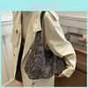 Stylish Vintage Color-block Large Tote Bag For Women In Chic Canvas Design