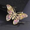 Elegant Enamel Butterfly Brooch: Versatile Accessory for Suits, Coats, Corsages, & Cheongsams.