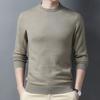 Spring and Autumn Men's Pure Wool Sweaters, Round Neck Bottoming Shirts, Business Casual Sweaters for Men