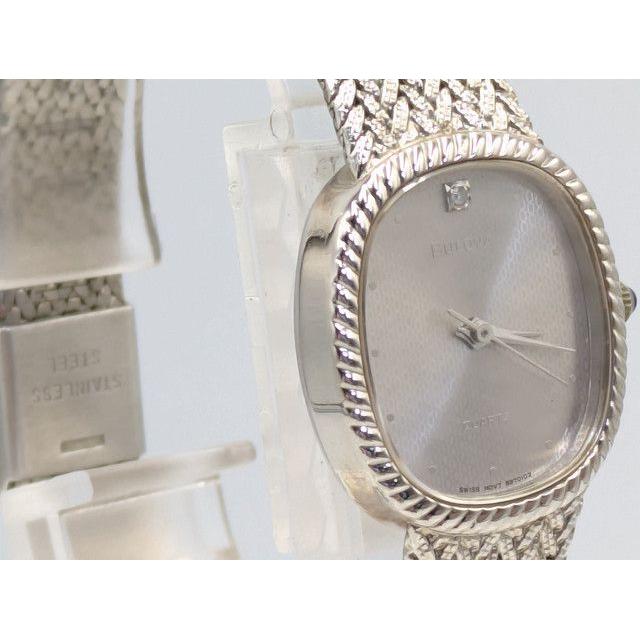 Used Bulova Ladies Quartz Dress Watch with Diamond 8970103 Ladies Watch