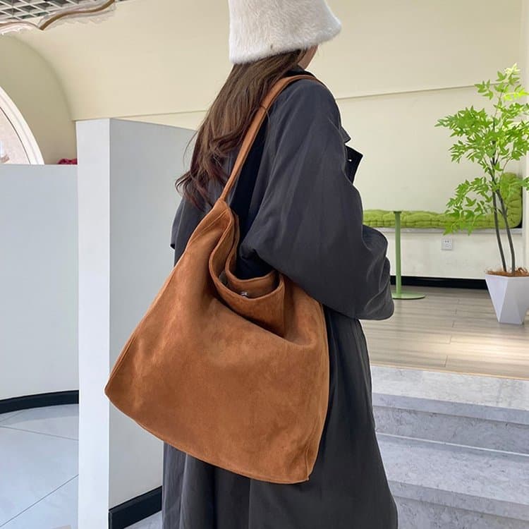 Ριγέ μονόχρωμη ευέλικτη φορητή διαγώνια τσάντα tote γυναικεία τσάντα