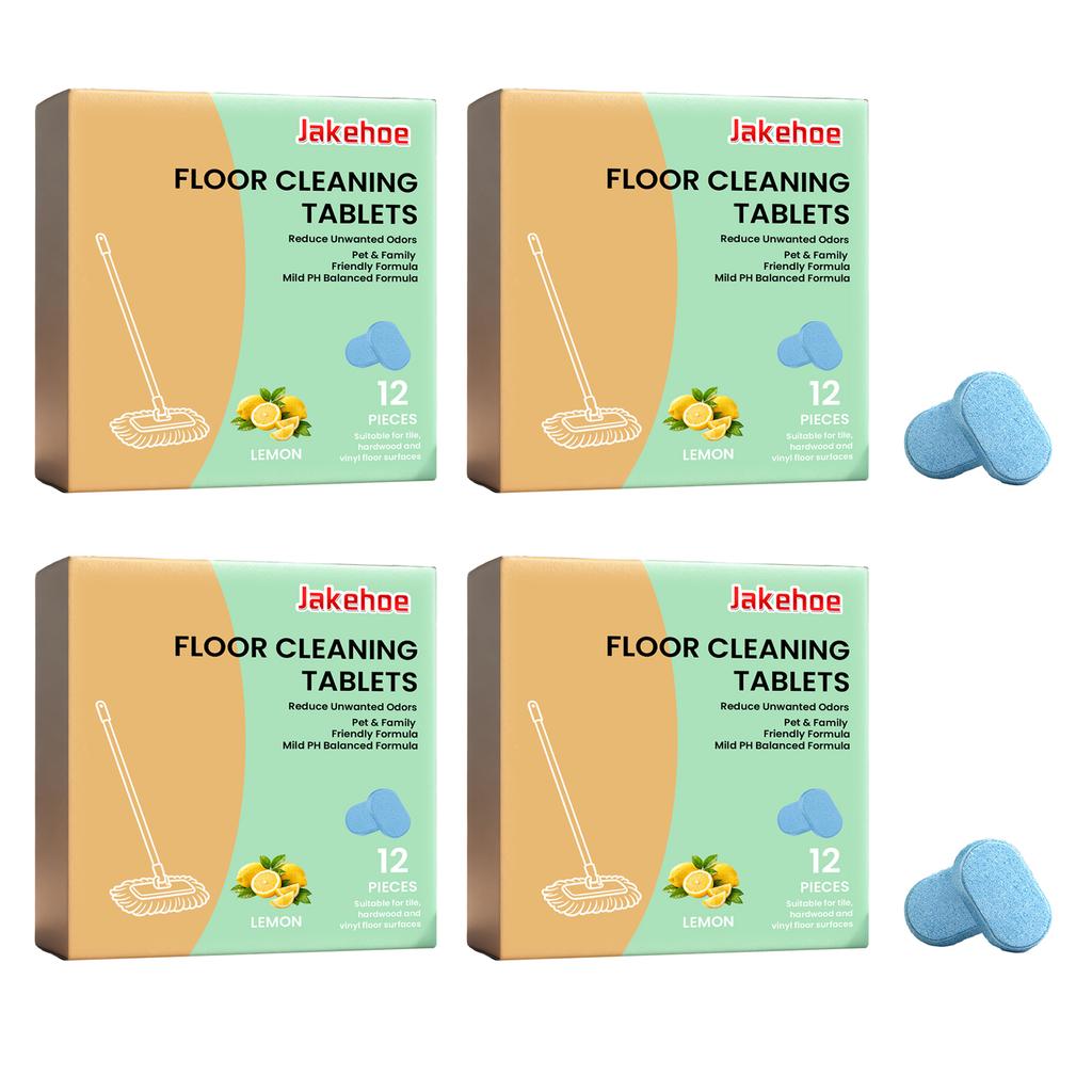 Floor Cleaning Tablet Removing Floor Stains Eliminate Odors Polishing Restore Shine Freshing Lemon Fragrant Daily Floor Cleaner