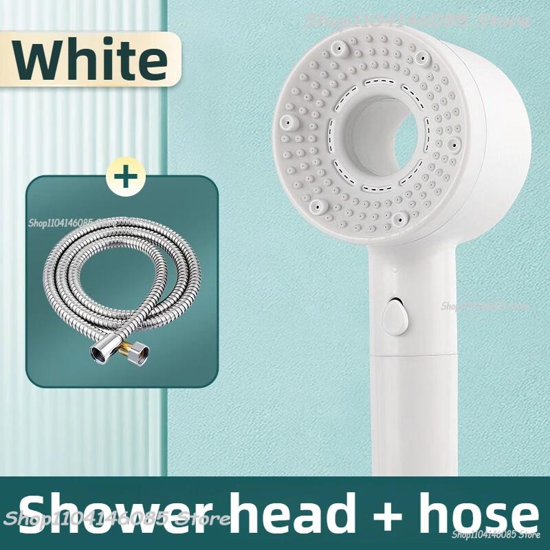 5 Lägen Duschhuvud Högtryck Duschhuvud Bärbart Filter Regndusch Blandare Kran Badrum Bad Hem Badrumstillbehör
