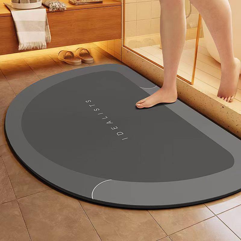 Alfombrilla de Baño Multifuncional Antideslizante de Secado Rápido con Tecnología de Barro de Diatomeas