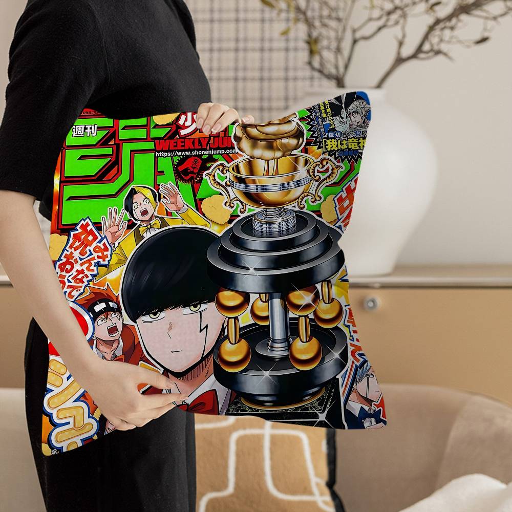 Mashle Magic And Muscles Mash Anime Pillow Cover Design Cushion Cover Decor Holiday Decorati