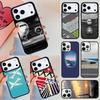 Travel Airplane Airport Phone Case For Apple iPhone 17 Air 16E 15 14 Plus 13 12 11 Pro Max Mini Funda Cover