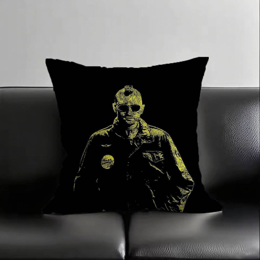 1pc Movie Taxi Driver Pillow Case Square Bedroom Sofa Leisure Comfort Cushion Car Living Room Home Decoration
