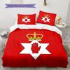Biancheria da letto con motivo Ulster, Set piumone Copripiumone Federa Regalo di compleanno per la casa (1 * copripiumino + 2 * federa, senza nucleo)