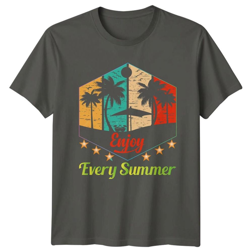 Enjoy Every Summer TShirt Beach Tropical Summer Vacation Gift For Him And Her S