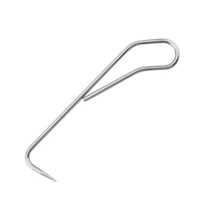 1pc Heavy-Duty Stainless Steel Round Soil Loosener Toolwith Tip Loosening Hook For Bonsai Weeding Repotting Planting