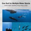 Womens Short Sleeveless Wetsuit 2MM Neoprene Front Zip Swimsuit for Diving Snorkeling Surfing Swimming Water Sports Green L
