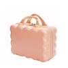 Partools Mini Suitcase, Fluffy Pastel Pink, Carry-on Bag, Storage Case, Stylish, Lightweight, Carry-on Compatible (Pink)