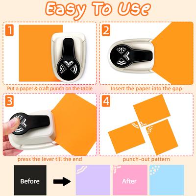Craft Corner Decor Lace Puncher Rounder Puncher Paper Cutter 3 In 1 Hole Paper Cutter Label 3 In 1 for Scrapbooking Cardmaking