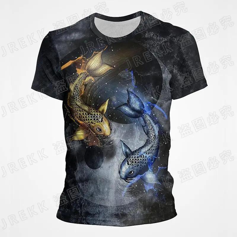 2025 Sommar Dam Herr 3D-tryckt T-shirt Yin Yang Skvaller Punkstil T-shirt BarnCool Toppar Tee