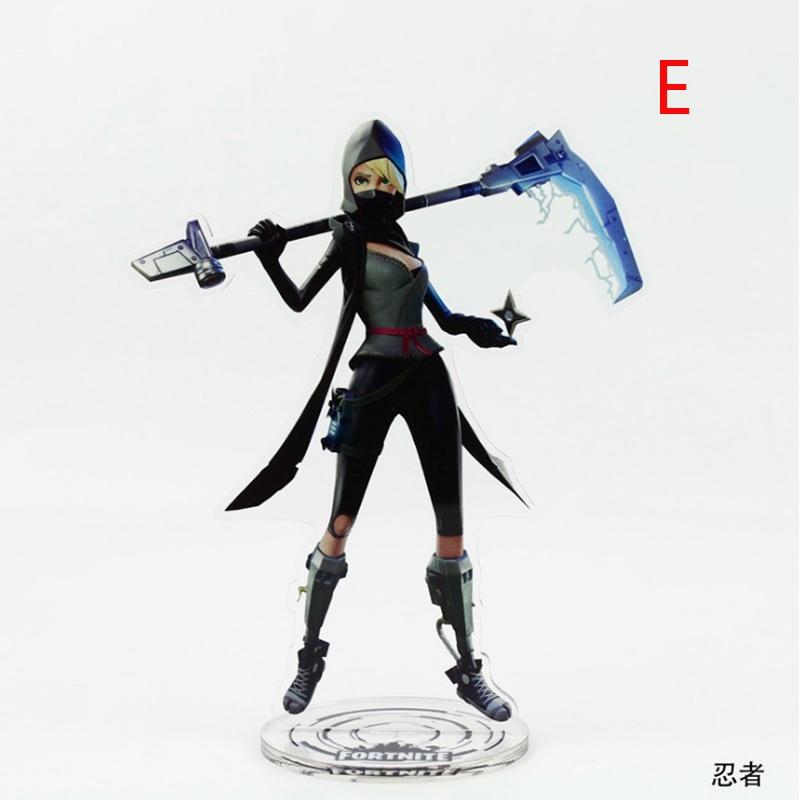 Pink Bear Skin Skull Special Trooper Ninja Acrylic Stand Figure Toy