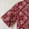 [USED] SCULPTOR Red Floral Bandana Print Short Sleeve Dress, Size Small