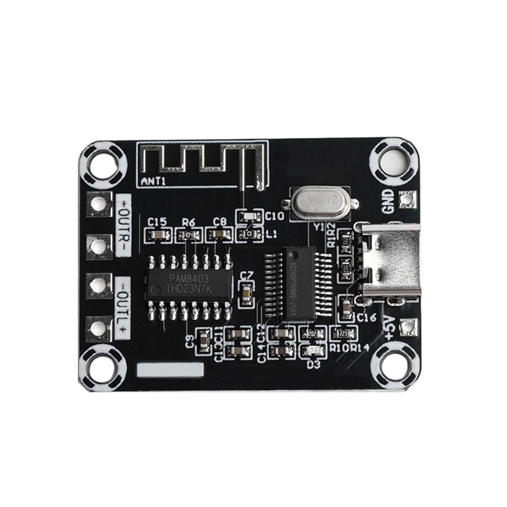 DC5V amplifier board XH-A155 PAM8403 ultra-clear D-class Bluetooth digital power amplifier board 5W*2 amplifier board TYPE-C