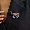 Vintage Elegant Horse Brooches Metal Animal Lapel Pins For Women Men  Clothing Decor Accessories Badge Jewelry Gifts
